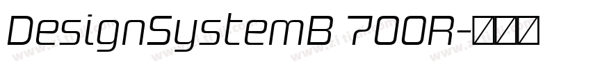 DesignSystemB 700R字体转换